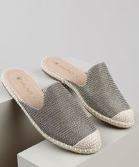 Mule-Feminino-Via-Uno-Bico-Redondo-com-Corda-e-Lurex-Prateado-9917427-Prateado_1
