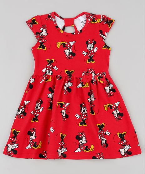 Vestido-Infantil-Minnie-Estampado-com-Laco-Manga-Curta-Vermelho-9909914-Vermelho_1