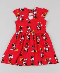 Vestido-Infantil-Minnie-Estampado-com-Laco-Manga-Curta-Vermelho-9909914-Vermelho_2