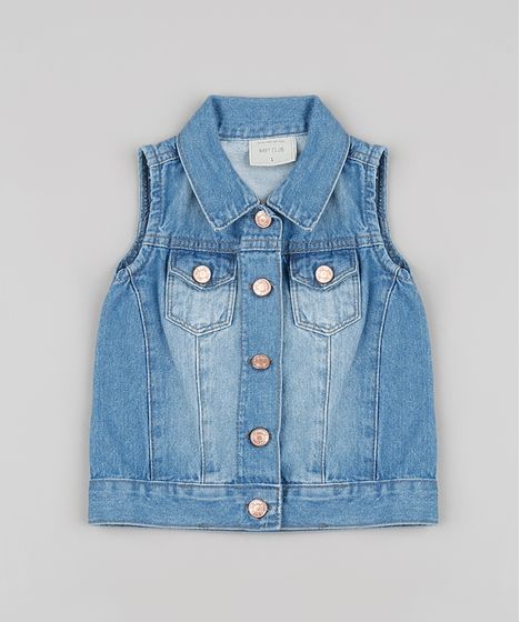 colete infantil jeans