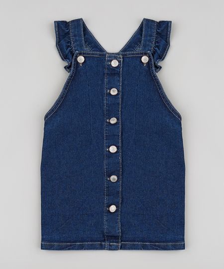 Salopete-Jeans-Infantil-com-Botoes-e-Babado-Azul-Escuro-9894183-Azul_Escuro_1 Salopete-Jeans-Infantil-com-Botoes-e-Babado-Azul-Escuro-9894183-Azul_Escuro_1