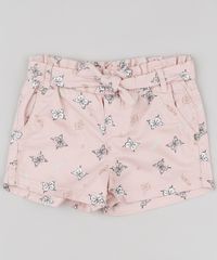 Short-de-Sarja-Infantil-Clochard-Estampado-de-Borboletas-com-Faixa-para-Amarrar-Rose-9894178-Rose_1