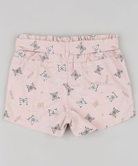 Short-de-Sarja-Infantil-Clochard-Estampado-de-Borboletas-com-Faixa-para-Amarrar-Rose-9894178-Rose_2