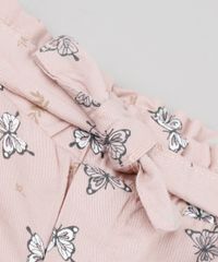Short-de-Sarja-Infantil-Clochard-Estampado-de-Borboletas-com-Faixa-para-Amarrar-Rose-9894178-Rose_4
