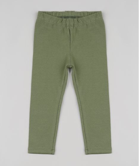 calça legging verde infantil