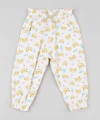 Calca-Infantil-Estampada-de-Onca-com-Laco-Bege-Claro-9894491-Bege_Claro_1