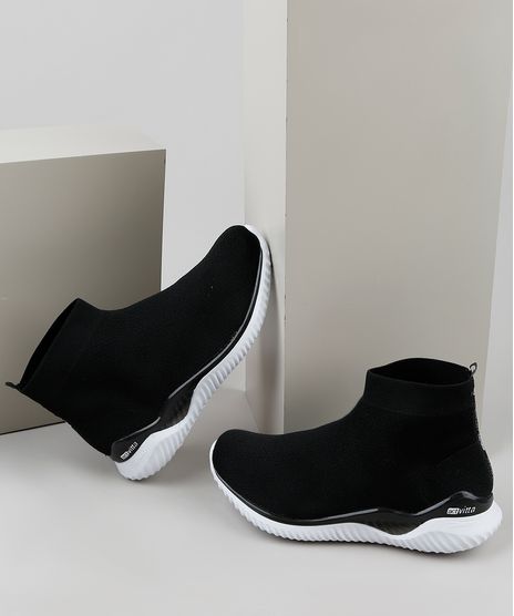 Tenis-Meia-Feminino-Activitta-Running-Knit-Cano-Curto-Preto-9919526-Preto_1