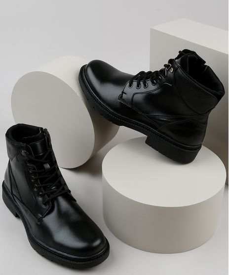 Bota-Coturno-Masculina-Oneself-Cano-Alto-com-Recortes-Preta-9905015-Preto_1