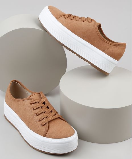 Tenis-Feminino-Beira-Rio-Conforto-Flatform-Marrom-9849418-Marrom_1