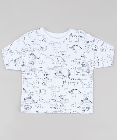 Camiseta-Infantil-Estampada-de-Dinossauros-Manga-Longa-Branca-9917811-Branco_1