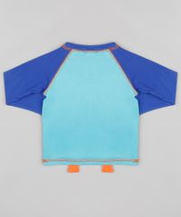 Camiseta-de-Praia-Infantil-Raglan-Pinguim-Manga-Longa-com-Protecao-UV50--Azul-Royal-9888620-Azul_Royal_2