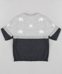 Sueter-Infantil-em-Trico-com-Estrelas-Cinza-Mescla-9799476-Cinza_Mescla_2