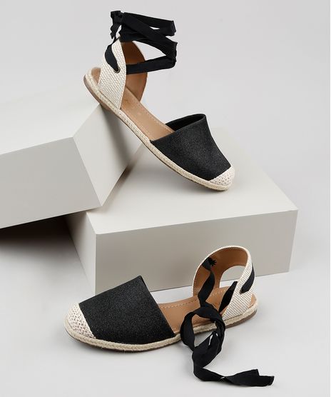 Espadrille-Feminina-Via-Uno-com-Corda-e-Lurex-Preta-9917426-Preto_1