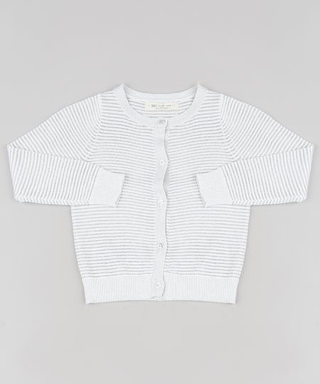 Cardigan-Infantil-Listrado-em-Trico-com-Lurex-Branco-9794864-Branco_1