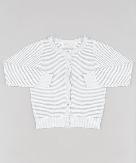 Cardigan-Infantil-Listrado-em-Trico-com-Lurex-Branco-9794864-Branco_1
