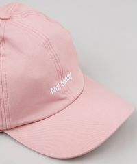 Bone-Masculino-Aba-Curva-com-Bordado--Not-Today--Rosa-9659898-Rosa_3