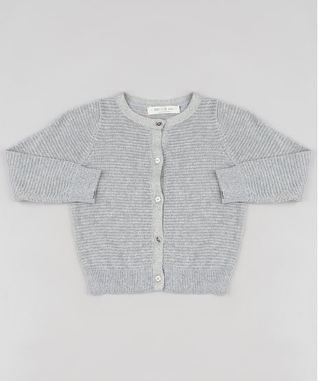 Cardigan-Infantil-Listrado-em-Trico-com-Lurex-Cinza-9794865-Cinza_1