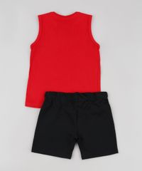 Conjunto-Infantil-Relampago-McQueen-Carros-de-Regata-Vermelha---Bermuda-em-Moletom-Preta-9529939-Preto_2