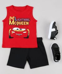Conjunto-Infantil-Relampago-McQueen-Carros-de-Regata-Vermelha---Bermuda-em-Moletom-Preta-9529939-Preto_3