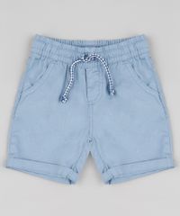 Bermuda-de-Sarja-Infantil-com-Cordao-e-Bolsos-Azul-Claro-9632289-Azul_Claro_1