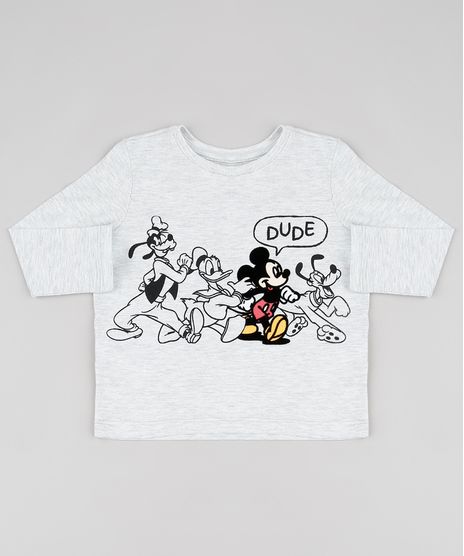 Camiseta-Infantil-Mickey-Mouse-Manga-Longa-Cinza-Mescla-Claro-9640556-Cinza_Mescla_Claro_1