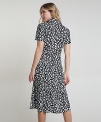 Vestido-Chemise-Feminino-Midi-Estampado-Animal-Print-Manga-Curta-Preto-9906004-Preto_2