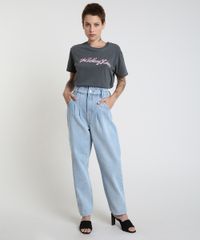 T-Shirt-Feminina-Mindset-de-Banda-The-Rolling-Stones-Manga-Curta-Decote-Redondo-Chumbo-9946194-Chumbo_3