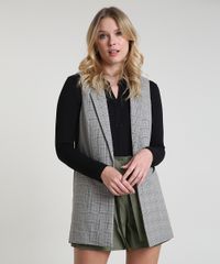 Colete-Feminino-Longo-Alfaiatado-Estampado-Xadrez-com-Bolsos-Kaki-9840791-Kaki_1 Colete-Feminino-Longo-Alfaiatado-Estampado-Xadrez-com-Bolsos-Kaki-9840791-Kaki_1