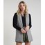Colete-Feminino-Longo-Alfaiatado-Estampado-Xadrez-com-Bolsos-Kaki-9840791-Kaki_1
