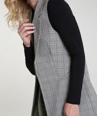 Colete-Feminino-Longo-Alfaiatado-Estampado-Xadrez-com-Bolsos-Kaki-9840791-Kaki_4 Colete-Feminino-Longo-Alfaiatado-Estampado-Xadrez-com-Bolsos-Kaki-9840791-Kaki_4