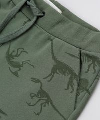 Bermuda-Infantil-Estampada-de-Dinossauros-em-Moletom-com-Bolsos-Verde-Militar-9898913-Verde_Militar_3