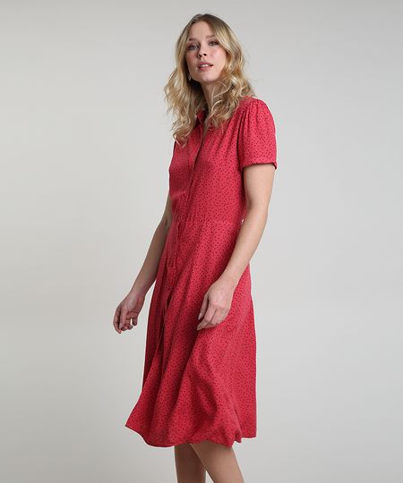 Vestido-Chemise-Feminino-Midi-Estampado-de-Poa-Manga-Curta-Vermelho-9906005-Vermelho_1 Vestido-Chemise-Feminino-Midi-Estampado-de-Poa-Manga-Curta-Vermelho-9906005-Vermelho_1