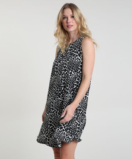 Vestido-Feminino-Curto-Estampado-Animal-Print-Sem-Manga-Preto-9821046-Preto_1