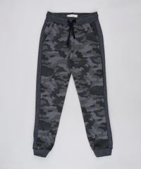 Calca-Infantil-Estampada-Camuflada-em-Moletom-com-Recorte-e-Cordao-Cinza-Mescla-Escuro-9928894-Cinza_Mescla_Escuro_1