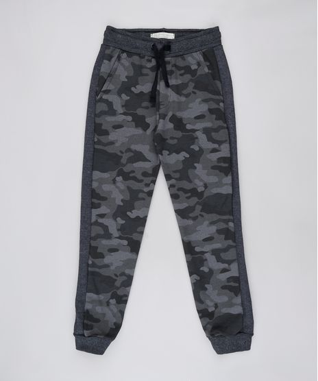 Calca-Infantil-Estampada-Camuflada-em-Moletom-com-Recorte-e-Cordao-Cinza-Mescla-Escuro-9928894-Cinza_Mescla_Escuro_1