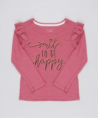 Blusa-Infantil--Smile-to-Be-Happy--com-Bordado-e-Babado-Manga-Longa-Rosa-Escuro-9892338-Rosa_Escuro_1