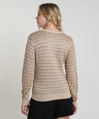 Sueter-Feminino-em-Trico-com-Paetes-Decote-Redondo-Bege-9796412-Bege_2