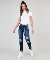 Calca-Jeans-Feminina-Skinny-Cintura-Media-Destroyed-com-Cinto-Cadarco-Azul-Escuro-9884326-Azul_Escuro_3