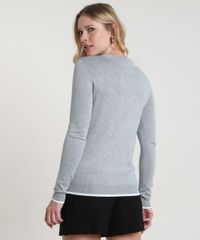 Sueter-Feminino-Basico-em-Trico-com-Perolas-Decote-Redondo--Cinza-Mescla-9804204-Cinza_Mescla_2