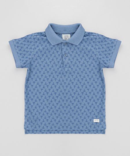Polo-em-Piquet-Estampada-Azul-8581650-Azul_1 Polo-em-Piquet-Estampada-Azul-8581650-Azul_1