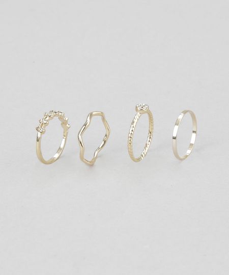Kit-de-4-Aneis-Dourado-8626292-Dourado_1 Kit-de-4-Aneis-Dourado-8626292-Dourado_1