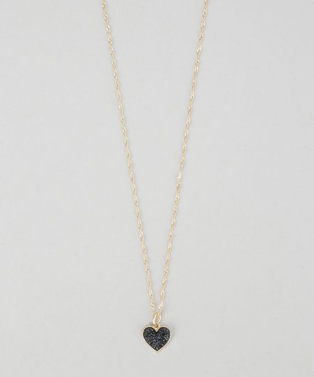 Colar-com-Pingente-de-Coracao-Dourado-8626361-Dourado_1