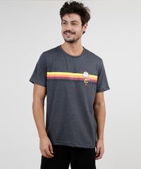 Camiseta-Masculina-Charlie-Brown-Snoopy-Manga-Curta-Gola-Careca-Cinza-Mescla-Escuro-9926846-Cinza_Mescla_Escuro_1