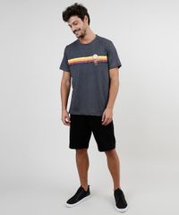 Camiseta-Masculina-Charlie-Brown-Snoopy-Manga-Curta-Gola-Careca-Cinza-Mescla-Escuro-9926846-Cinza_Mescla_Escuro_3