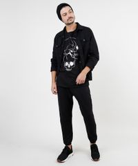 Camiseta-Masculina-Caveiras-Metalizadas-Manga-Curta-Gola-Careca-Preta-9870090-Preto_3