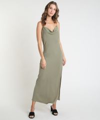 Vestido-Slip-Dress-Feminino-Mindset-Longo-com-Fenda-Alca-Fina-Gola-Degage-Verde-Militar-9946474-Verde_Militar_3