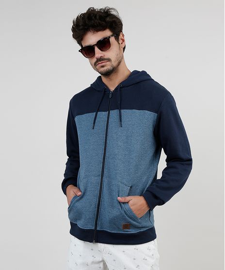Blusao-Masculino-em-Moletom-Felpado-com-Recorte-e-Capuz-Azul-Marinho-9830105-Azul_Marinho_1
