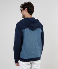 Blusao-Masculino-em-Moletom-Felpado-com-Recorte-e-Capuz-Azul-Marinho-9830105-Azul_Marinho_2