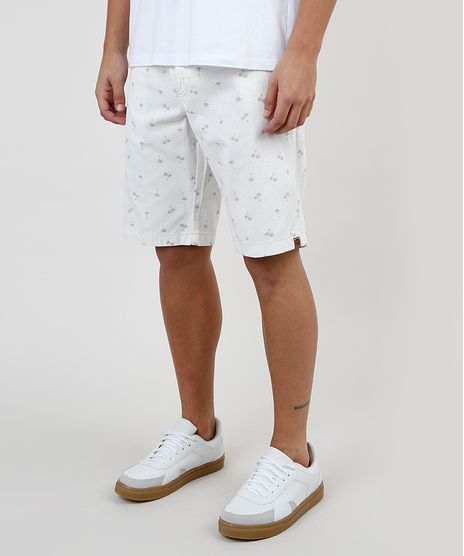Bermuda-de-Sarja-Masculina-Reta-Estampada-de-Coqueiros-Off-White-9863639-Off_White_1