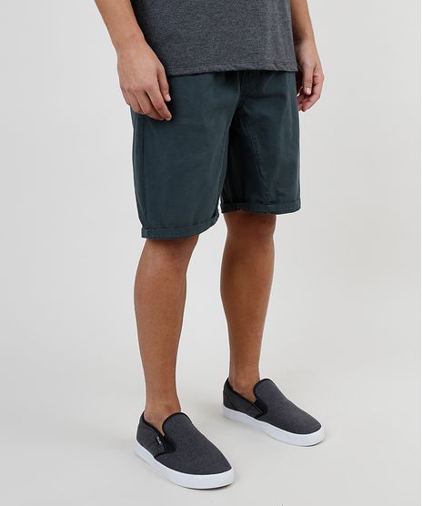 Bermuda-Masculina-Reta-Texturizada-com-Cordao-e-Bolsos-Verde-Escuro-9896668-Verde_Escuro_1